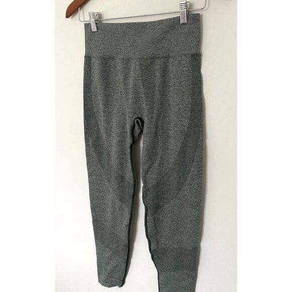 Victorias Secret Pink Active Green Seamless Stretchy Stretchy Leggings Sz M - Picture 3 of 8